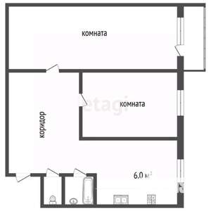 2-к квартира, вторичка, 41м2, 3/5 этаж