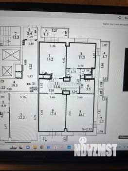 3-к квартира, сданный дом, 99м2, 4/15 этаж