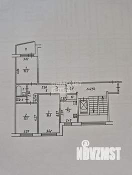 3-к квартира, вторичка, 65м2, 9/9 этаж