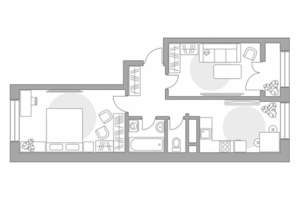 2-к квартира, вторичка, 52м2, 16/17 этаж