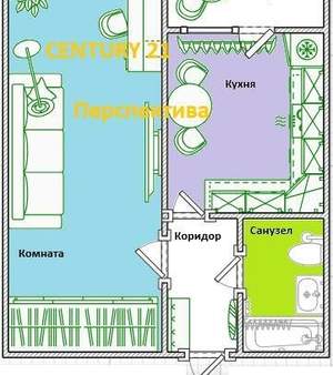 1-к квартира, вторичка, 35м2, 11/23 этаж