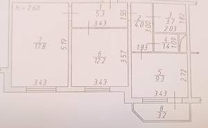 2-к квартира, вторичка, 54м2, 5/17 этаж