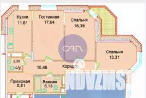 3-к квартира, вторичка, 85м2, 6/23 этаж