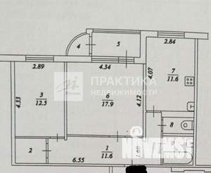 2-к квартира, вторичка, 61м2, 10/19 этаж