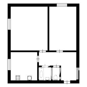 2-к квартира, вторичка, 42м2, 2/2 этаж