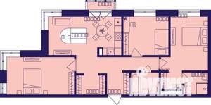 4-к квартира, вторичка, 73м2, 3/23 этаж