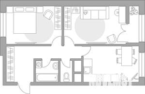 2-к квартира, вторичка, 54м2, 22/25 этаж