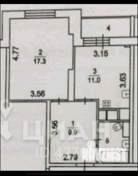 1-к квартира, вторичка, 43м2, 10/24 этаж