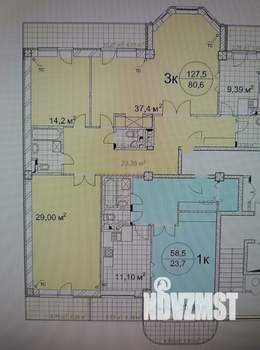 3-к квартира, вторичка, 136м2, 3/6 этаж
