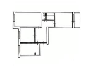 3-к квартира, вторичка, 65м2, 2/10 этаж