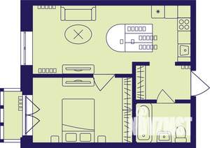 2-к квартира, вторичка, 36м2, 13/23 этаж