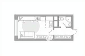 Студия квартира, вторичка, 23м2, 15/25 этаж