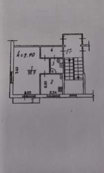 1-к квартира, вторичка, 30м2, 5/5 этаж