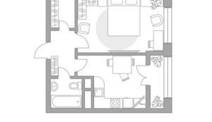 1-к квартира, строящийся дом, 37м2, 9/25 этаж