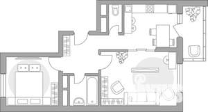 2-к квартира, вторичка, 54м2, 16/17 этаж