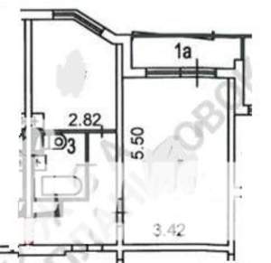 1-к квартира, вторичка, 37м2, 3/18 этаж