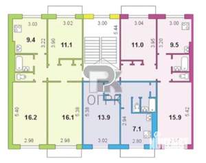 3-к квартира, вторичка, 64м2, 3/5 этаж