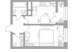 1-к квартира, вторичка, 34м2, 13/17 этаж