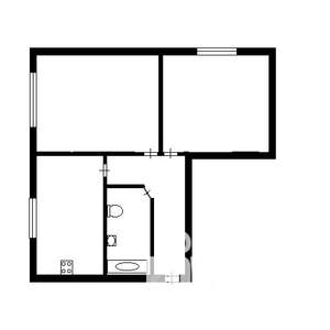 2-к квартира, вторичка, 49м2, 1/3 этаж