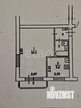 1-к квартира, вторичка, 31м2, 4/5 этаж