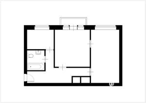 2-к квартира, вторичка, 51м2, 2/2 этаж