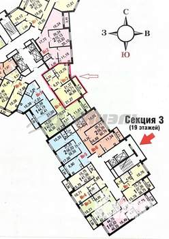 1-к квартира, вторичка, 45м2, 18/19 этаж