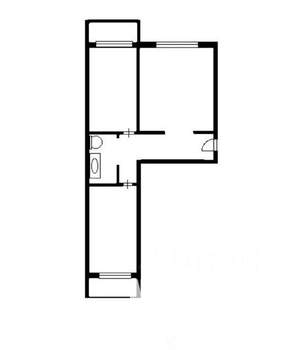 2-к квартира, вторичка, 52м2, 6/14 этаж