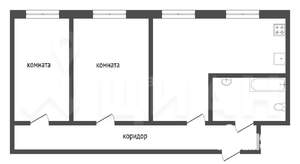 3-к квартира, вторичка, 55м2, 1/9 этаж