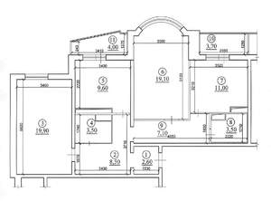 3-к квартира, вторичка, 85м2, 23/24 этаж