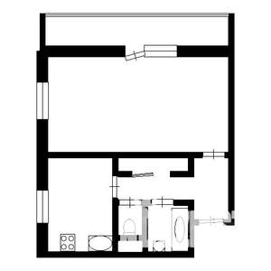 1-к квартира, вторичка, 33м2, 3/9 этаж