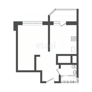 1-к квартира, вторичка, 38м2, 4/25 этаж