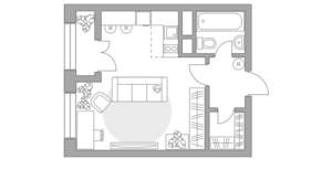 Студия квартира, вторичка, 33м2, 13/25 этаж