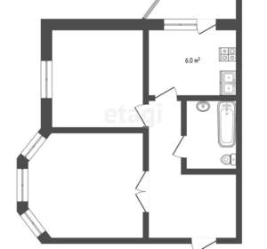 2-к квартира, вторичка, 55м2, 12/16 этаж