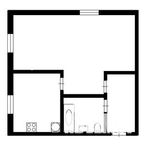 1-к квартира, вторичка, 33м2, 1/4 этаж