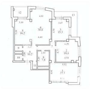 4-к квартира, вторичка, 135м2, 4/19 этаж