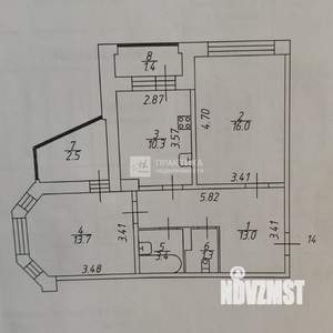 2-к квартира, вторичка, 60м2, 3/17 этаж