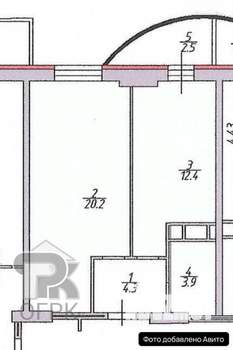 1-к квартира, вторичка, 40м2, 10/21 этаж