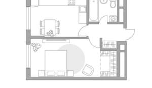 1-к квартира, вторичка, 37м2, 14/17 этаж