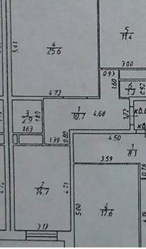 2-к квартира, вторичка, 67м2, 1/17 этаж