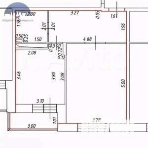 1-к квартира, вторичка, 44м2, 8/18 этаж