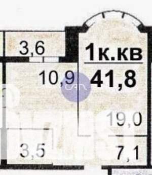 1-к квартира, вторичка, 44м2, 14/24 этаж