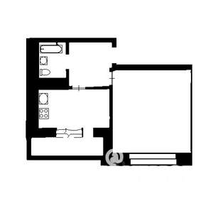 1-к квартира, вторичка, 39м2, 2/9 этаж