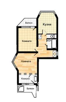 2-к квартира, вторичка, 59м2, 10/17 этаж