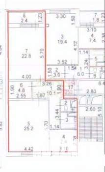 2-к квартира, вторичка, 75м2, 4/18 этаж