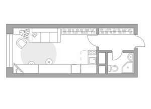 Студия квартира, вторичка, 27м2, 17/24 этаж
