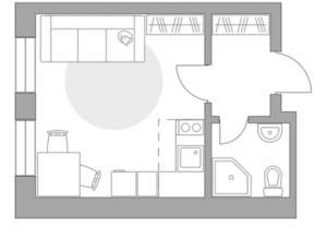 Студия квартира, вторичка, 24м2, 13/15 этаж