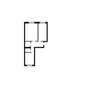 2-к квартира, вторичка, 57м2, 1/17 этаж