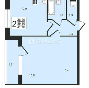 1-к квартира, вторичка, 39м2, 14/23 этаж