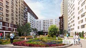 2-к квартира, строящийся дом, 57м2, 4/17 этаж