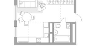 Студия квартира, вторичка, 29м2, 17/17 этаж